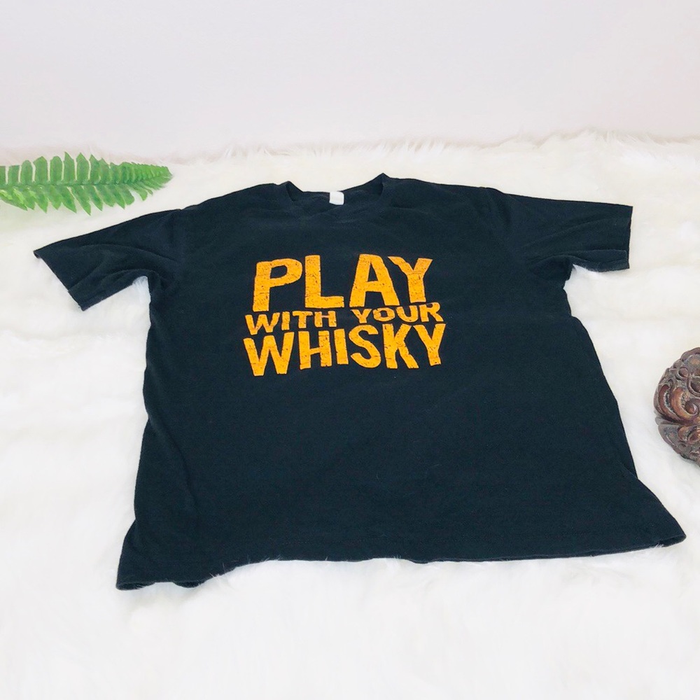 Men’s Black Graphic T-shirt | L